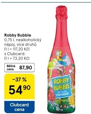Sekt nealkoholický dětský Robby Bubble