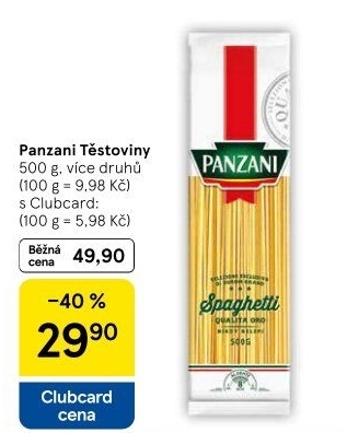 Těstoviny Panzani