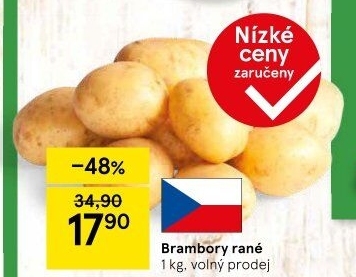Brambory konzumní rané
