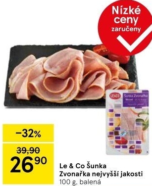 Šunka Zvonařka nejvyšší jakosti LE&amp