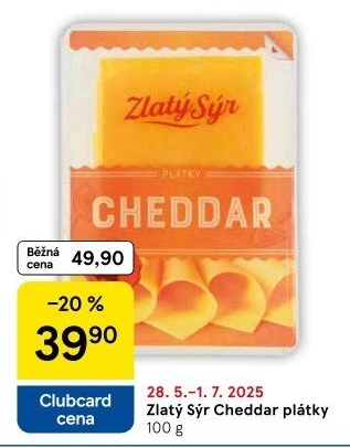 Sýr Cheddar Zlatý sýr