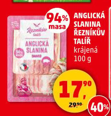 Anglická slanina Řezníkův talíř