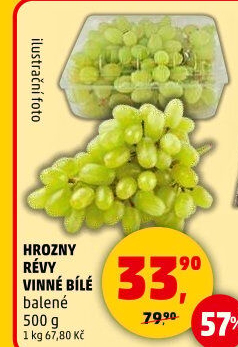Hrozny bílé bezsemenné
