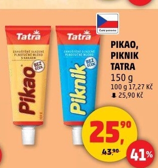 Mléko kondenzované Pikao Tatra