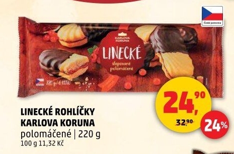Rohlíčky linecké Karlova Koruna