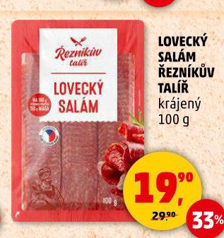 Salám lovecký Řezníkův talíř - Penny Market akcniletaky.com