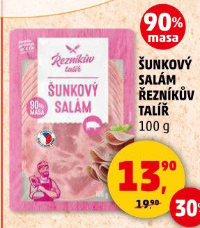 Salám šunkový Řezníkův talíř