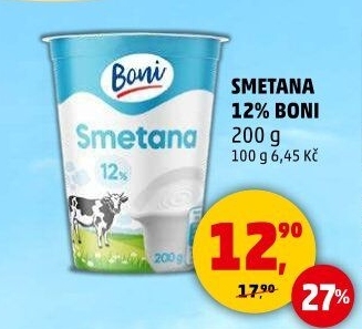 Smetana 12% Boni