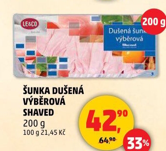 Šunka dušená výběrová LE&amp