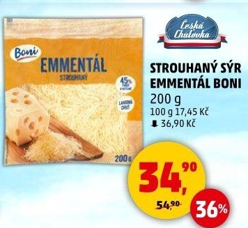 Sýr Ementál strouhaný Boni