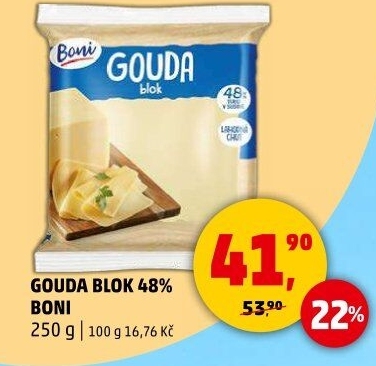Sýr Gouda 48% Boni