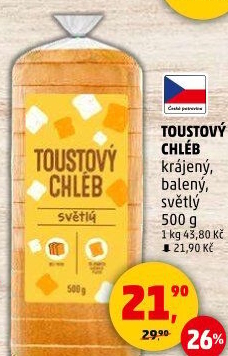 Toustový chléb Karlova Koruna