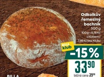 Chléb řemeslný bochník Odkolek