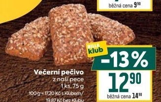 Večerní pečivo