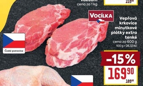 Vepřová krkovice bez kosti Vocílka