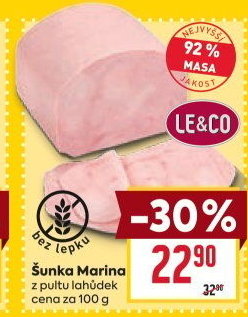 Šunka Marina nejvyšší jakosti LE&amp