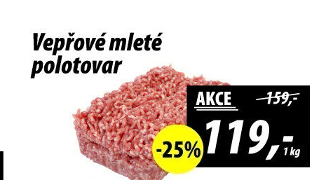 Maso mleté vepřové