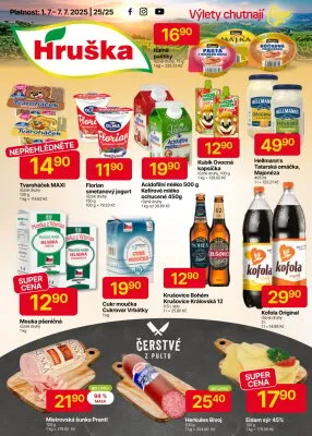 akční leták Hruška 1.7.2025-7.7.2025