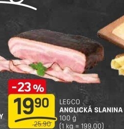 Anglická slanina LE&amp