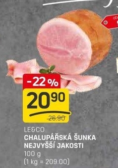 Chalupářská šunka nejvyšší jakosti Le&amp