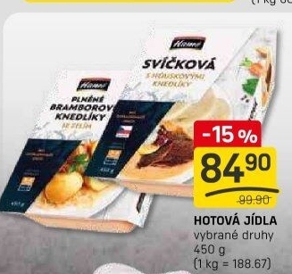 Hotová jídla Hamé