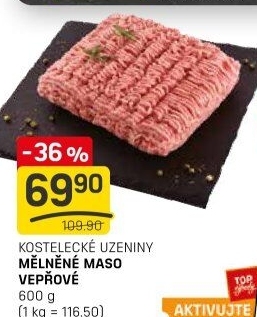 Maso mleté vepřové Kostelecké uzeniny