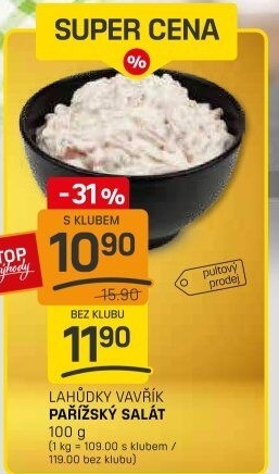 Pařížský salát Lahůdky Vavřík