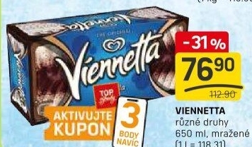 Zmrzlinová roláda Viennetta Algida