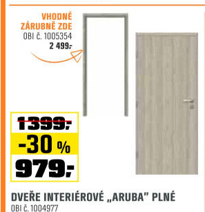Dveře int.Aruba plnéHDFDub Scand.