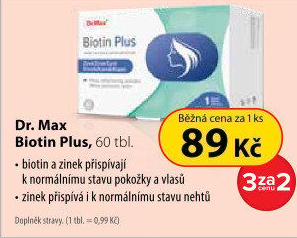 Doplněk stravy Biotin Plus Dr.Max