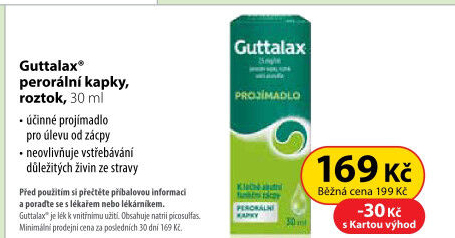 Projímavé kapky Guttalax