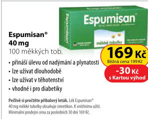 Tobolky proti nadýmání a plynatosti Espumisan