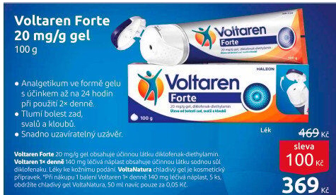 Gel proti bolesti Voltaren Forte