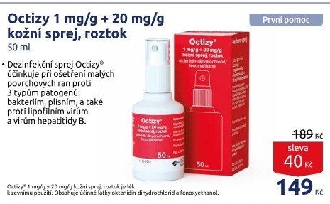Kožní dezinfekční sprej Octizy