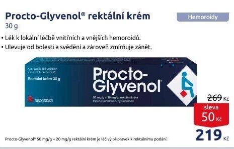 Krém na léčbu hemoroidů Procto-Glyvenol