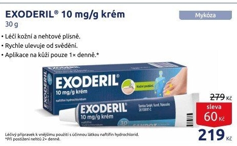 Krém na mykózu Exoderil