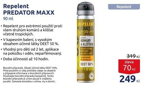Repelent ve spreji Maxx Predator Leroy