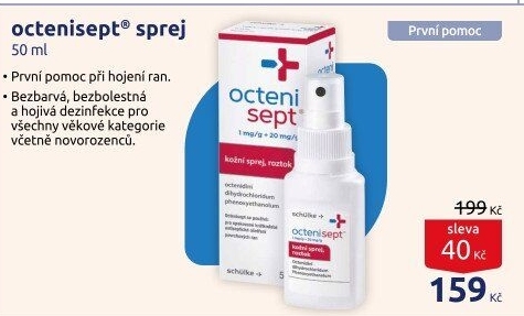 Roztok sprej na podporu hojení ran Octenisept