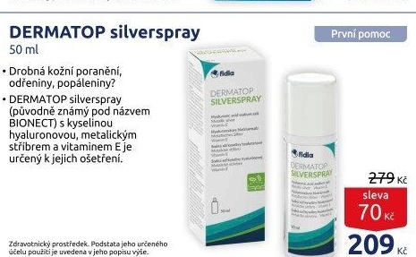 Sprej na rány Silverspray Dermatop