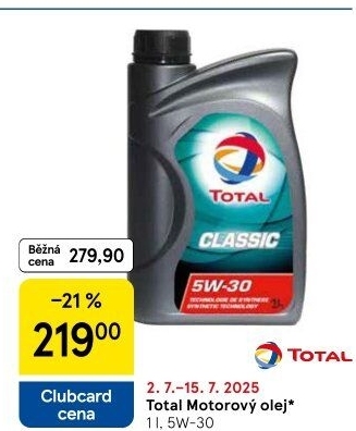 Motorový olej 5W - 30 Total