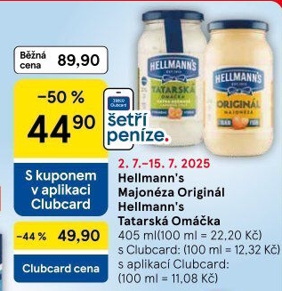 Tatarská omáčka Hellmann'