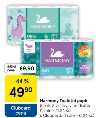 Toaletní papír 3vrstvý Harmony