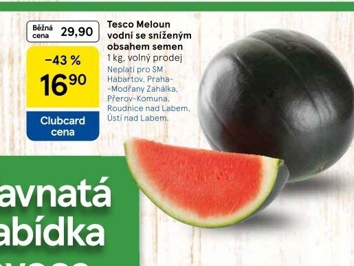 Meloun vodní Tesco