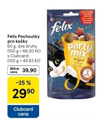 Pamlsky pro kočky Felix Purina