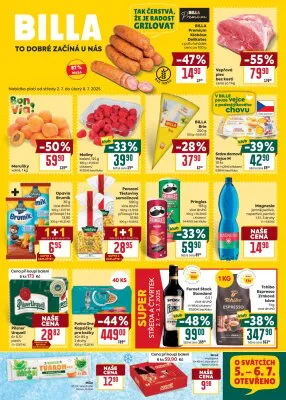 akční leták BILLA 2.7.2025-8.7.2025