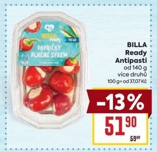 Antipasty Billa Ready