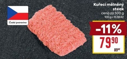 Kuřecí steak mletý