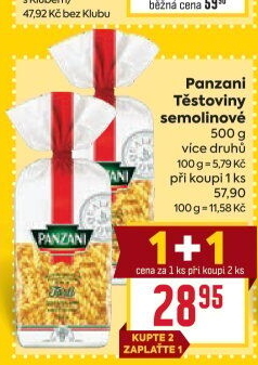 Těstoviny Panzani