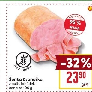 Šunka Zvonařka nejvyšší jakosti LE&amp