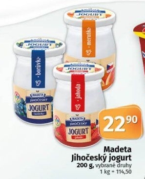 Jogurt jihočeský Madeta